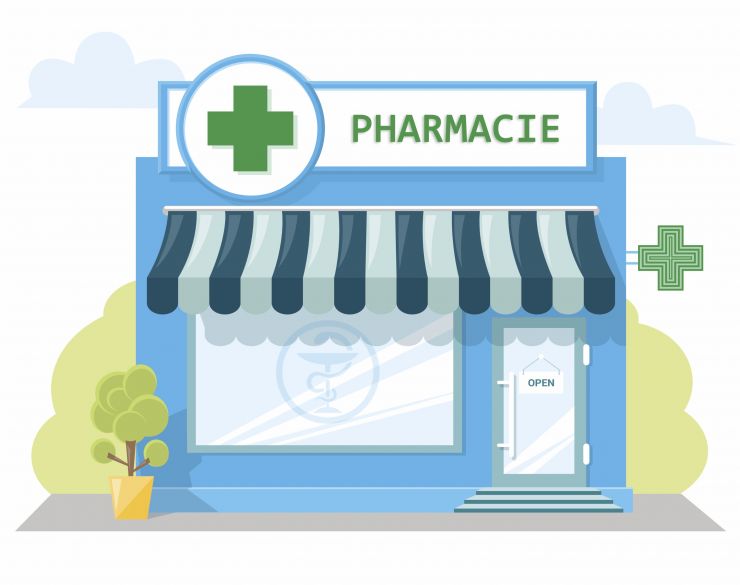 Pharmacie dessin rvb